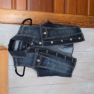 Womens denim vest